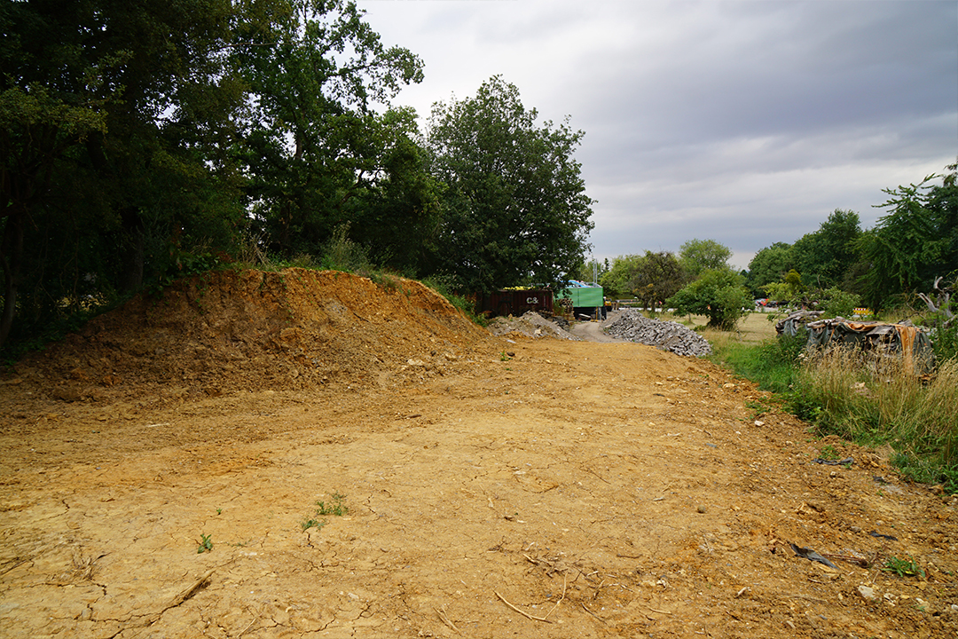 Gewerbegrün Rosbach - vorher