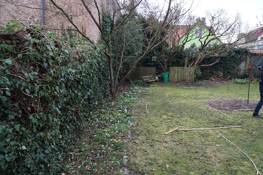 Privatgarten Burgholzhausen - vorher