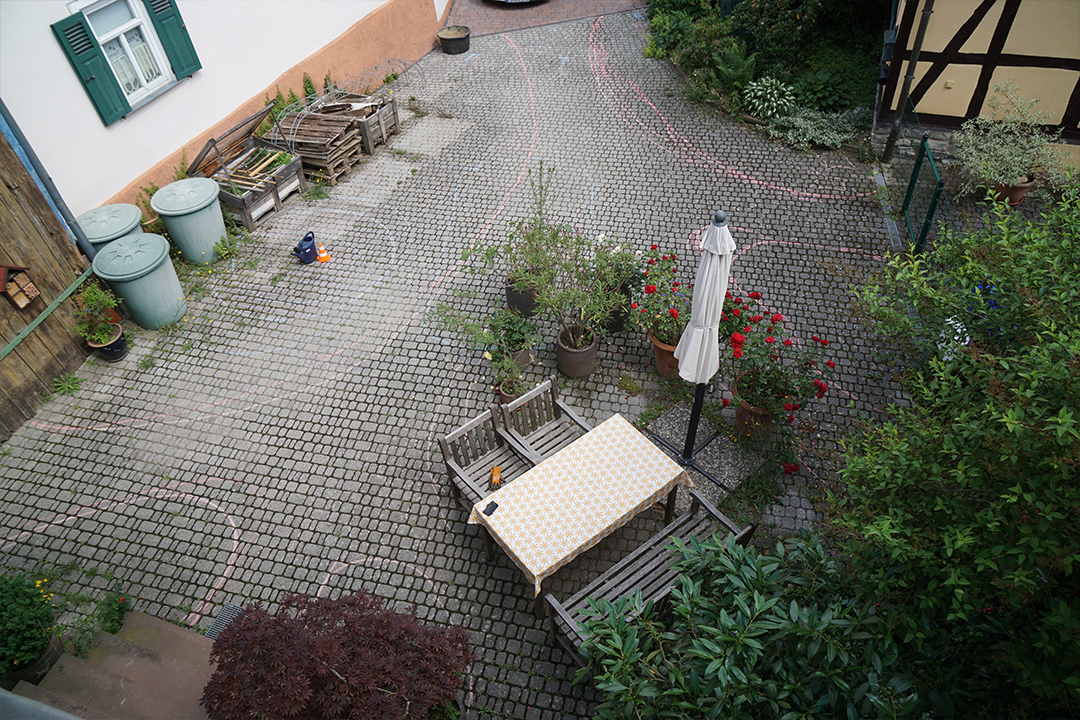 Privatgarten Hof-Garten Rosbach - vorher