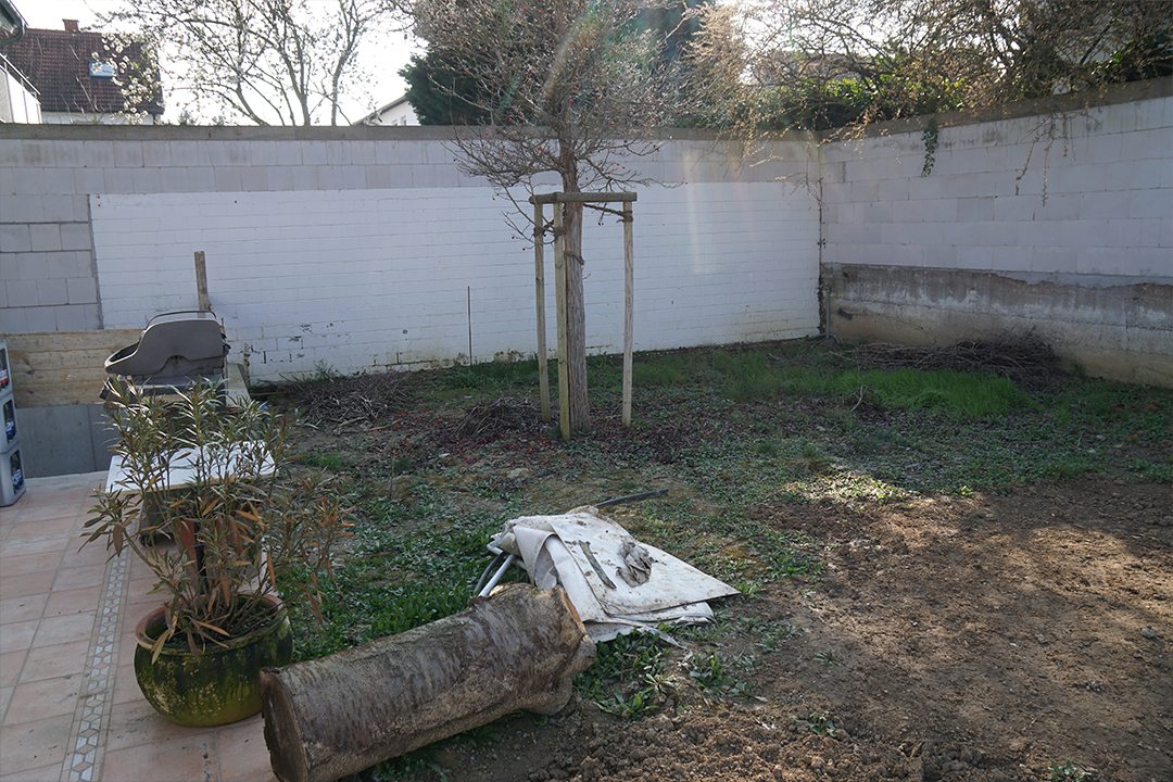 Privatgarten Speyer - vorher